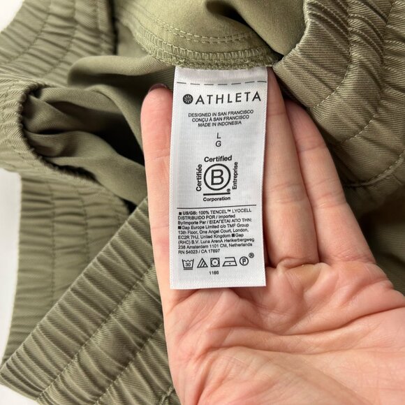 Athleta Olive Celestial High Rise Pull On Utility Pant L - Picture 5 of 8